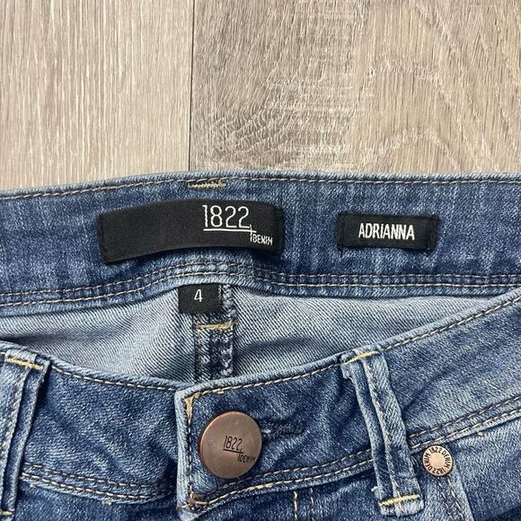 1822 Denim Adrianna Women’s Mid Rise Skinny Denim Jeans Size 4 - Picture 5 of 12